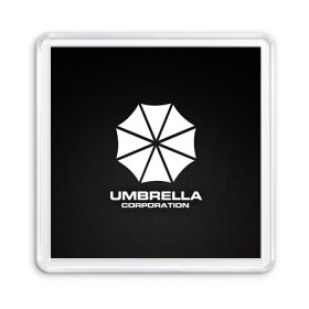 Магнит 55*55 с принтом Umbrella Corporation , Пластик | Размер: 65*65 мм; Размер печати: 55*55 мм | 