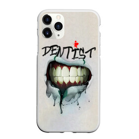 Чехол для iPhone 11 Pro Max матовый с принтом Dentist , Силикон |  | blood | dentist | teeth | губы | день стоматолога | зубной | зубы | кровь | подарок | стоматолог