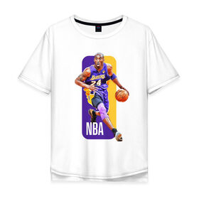 Мужская футболка хлопок Oversize с принтом NBA (Kobe Bryant) , 100% хлопок | свободный крой, круглый ворот, “спинка” длиннее передней части | 08 | 24 | 8 | angeles | basketball | bryant | gigi | goat | kobe | lakers | legend | logo | los | mamba | nba | rip | sport | баскетбол | брайант | коби | легенда | мамба | спорт