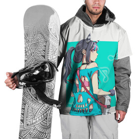 Накидка на куртку 3D с принтом Ibuki Mioda , 100% полиэстер |  | Тематика изображения на принте: danganronpa | ibuki mioda | данганронпа | ибуки миода