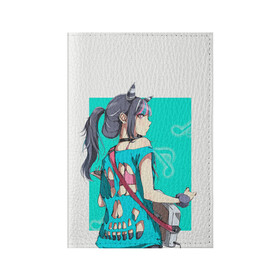 Обложка для паспорта матовая кожа с принтом Ibuki Mioda , натуральная матовая кожа | размер 19,3 х 13,7 см; прозрачные пластиковые крепления | Тематика изображения на принте: danganronpa | ibuki mioda | данганронпа | ибуки миода