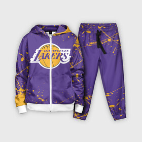 Детский костюм 3D с принтом LA LAKERS ,  |  | america | basketball | kobe bryant | la | la lakers | lakers | los angeles lakers | nba | usa | баскетбол | кобе брайант | лос анджелес лейкерс | нба | сша