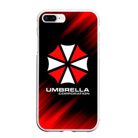 Чехол для iPhone 7Plus/8 Plus матовый с принтом Umbrella Corporation , Силикон | Область печати: задняя сторона чехла, без боковых панелей | corp | corporation | resident evil | umbrella | umbrella corporation | зомби апокалипсис | зонт | игра