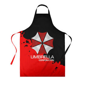 Фартук 3D с принтом UMBRELLA CORP , 100% полиэстер | общий размер — 65 х 85 см, ширина нагрудника — 26 см, горловина — 53 см, длина завязок — 54 см, общий обхват в поясе — 173 см. Принт на завязках и на горловине наносится с двух сторон, на основной части фартука — только с внешней стороны | biohazard | biohazard 7 | crocodile | fang | game | hand | monster | new umbrella | resident evil | resident evil 7 | umbrella | umbrella corp | umbrella corporation | zombie | обитель