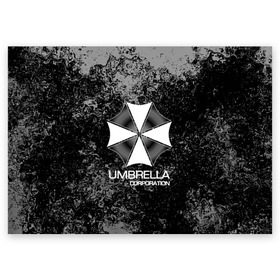 Поздравительная открытка с принтом UMBRELLA CORP , 100% бумага | плотность бумаги 280 г/м2, матовая, на обратной стороне линовка и место для марки
 | biohazard | biohazard 7 | crocodile | fang | game | hand | monster | new umbrella | resident evil | resident evil 7 | umbrella | umbrella corp | umbrella corporation | zombie | обитель