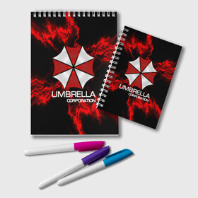 Блокнот с принтом UMBRELLA CORP , 100% бумага | 48 листов, плотность листов — 60 г/м2, плотность картонной обложки — 250 г/м2. Листы скреплены удобной пружинной спиралью. Цвет линий — светло-серый
 | biohazard | biohazard 7 | crocodile | fang | game | hand | monster | new umbrella | resident evil | resident evil 7 | umbrella | umbrella corp | umbrella corporation | zombie | обитель