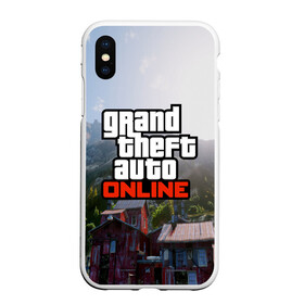 Чехол для iPhone XS Max матовый с принтом GTA Online , Силикон | Область печати: задняя сторона чехла, без боковых панелей | grand theft auto 2 | grand theft auto 3 | grand theft auto v | grand theft auto: san andreas | grand theft auto: vice city | gta 1 | gta 2 | gta 3 | gta 4 | gta 5 | gta online | gta v | город | игры