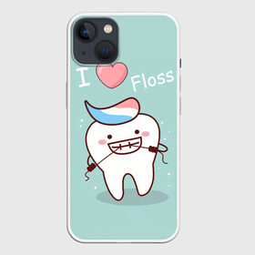 Чехол для iPhone 13 с принтом Tooth ,  |  | 9 февраля | врач | день стоматолога | зуб | майки в подарок | майки на 9 февраля | подарки на день стоматолога | стоматолог