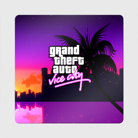 Магнит виниловый Квадрат с принтом GTA:VICE CITY , полимерный материал с магнитным слоем | размер 9*9 см, закругленные углы | Тематика изображения на принте: grand theft auto 2 | grand theft auto 3 | grand theft auto v | grand theft auto: san andreas | grand theft auto: vice city | gta 1 | gta 2 | gta 3 | gta 4 | gta 5 | gta online | gta v | город | игры