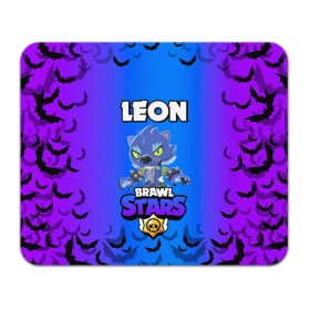 Коврик для мышки прямоугольный с принтом Brawl stars leon оборотень , натуральный каучук | размер 230 х 185 мм; запечатка лицевой стороны | Тематика изображения на принте: bea | bib | brawl stars | crow | el brown | leon | max | nita | sally leon | shark | акула | биа | биби | бравл старс | ворон | игра | леон | макс | нита | оборотень | салли леон | сэлли леон | шарк | эл браун