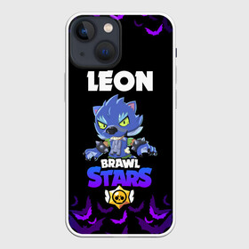 Чехол для iPhone 13 mini с принтом Brawl stars leon оборотень ,  |  | bea | bib | brawl stars | crow | el brown | leon | max | nita | sally leon | shark | акула | биа | биби | бравл старс | ворон | игра | леон | макс | нита | оборотень | салли леон | сэлли леон | шарк | эл браун