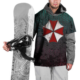Накидка на куртку 3D с принтом Umbrella , 100% полиэстер |  | umbrella | амбрела | вирус | зомби | корпорация амбрела | майки с логотипом амбрела