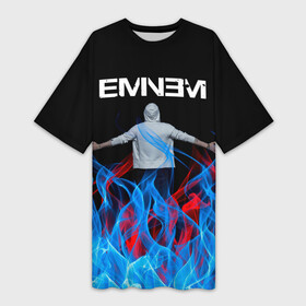 Платье-футболка 3D с принтом EMINEM. ,  |  | eminem | marshall bruce mathers | rap | зарубежный реп | маршалл брюс мэтерс | музыка | реп | рэпер | эминем