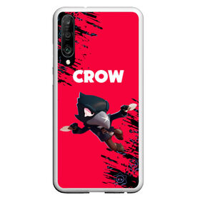 Чехол для Honor P30 с принтом BRAWL STARS CROW , Силикон | Область печати: задняя сторона чехла, без боковых панелей | bea | bibi | brawl stars | colt | crow | el brown | leon | leon shark | max | nita | sally leon | shark | акула | беа | берли | биби | бравл старс | браун | ворон | кольт | леон | леон акула | макс | нита | шелли