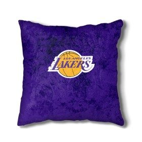 Подушка 3D с принтом LA LAKERS , наволочка – 100% полиэстер, наполнитель – холлофайбер (легкий наполнитель, не вызывает аллергию). | состоит из подушки и наволочки. Наволочка на молнии, легко снимается для стирки | america | basketball | kobe bryant | la | la lakers | lakers | los angeles lakers | nba | usa | баскетбол | кобе брайант | лос анджелес лейкерс | нба | сша