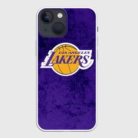 Чехол для iPhone 13 mini с принтом LA LAKERS ,  |  | Тематика изображения на принте: america | basketball | kobe bryant | la | la lakers | lakers | los angeles lakers | nba | usa | баскетбол | кобе брайант | лос анджелес лейкерс | нба | сша