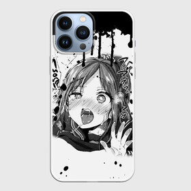 Чехол для iPhone 13 Pro Max с принтом АХЕГАО с подтёками ,  |  | ahegao | anime | аниме | ахегао | мультфильм | сенпай