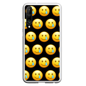 Чехол для Honor P30 с принтом New Emoji , Силикон | Область печати: задняя сторона чехла, без боковых панелей | crying | emoji | smile | smiling face with tear | tear | плачущий | слеза | смайлик | улыбка | эмодзи