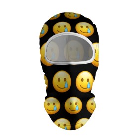 Балаклава 3D с принтом New Emoji , 100% полиэстер, ткань с особыми свойствами — Activecool | плотность 150–180 г/м2; хорошо тянется, но при этом сохраняет форму. Закрывает шею, вокруг отверстия для глаз кайма. Единый размер | Тематика изображения на принте: crying | emoji | smile | smiling face with tear | tear | плачущий | слеза | смайлик | улыбка | эмодзи