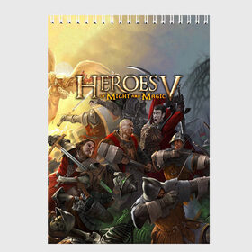 Скетчбук с принтом Heroes of Might and Magic , 100% бумага
 | 48 листов, плотность листов — 100 г/м2, плотность картонной обложки — 250 г/м2. Листы скреплены сверху удобной пружинной спиралью | game | heroes | heroes of might and magic | homm | might and magic | ubisoft | герои | герои меча | герои меча и магии | игра