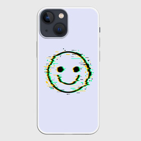 Чехол для iPhone 13 mini с принтом Smile ,  |  | art | ball | glitch | meme | smile | арт | глитч | интернет | мем | позитив | смайл | смайлик | смех | улыбка | юмор