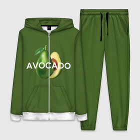 Женский костюм 3D с принтом АВОКАДО ,  |  | avocado | character | cute pictures | exotic | fruit | nut | vegan | vegetables | vegetarian | авокадо | веган | вегетарианец | милые картинки | овощи | орех | персонаж | фрукты | экзотика