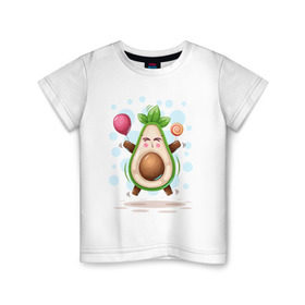 Детская футболка хлопок с принтом АВОКАДО , 100% хлопок | круглый вырез горловины, полуприлегающий силуэт, длина до линии бедер | avocado | character | cute pictures | exotic | fruit | nut | vegan | vegetables | vegetarian | авокадо | веган | вегетарианец | милые картинки | овощи | орех | персонаж | фрукты | экзотика