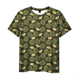 Мужская футболка 3D с принтом АВОКАДО , 100% полиэфир | прямой крой, круглый вырез горловины, длина до линии бедер | avocado | character | cute pictures | exotic | fruit | nut | vegan | vegetables | vegetarian | авокадо | веган | вегетарианец | милые картинки | овощи | орех | персонаж | фрукты | экзотика