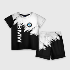 Детский костюм с шортами 3D с принтом BMW  БМВ (Z) ,  |  | bmw | bmw performance | m | motorsport | performance | бмв | моторспорт
