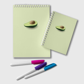 Блокнот с принтом Авокадо , 100% бумага | 48 листов, плотность листов — 60 г/м2, плотность картонной обложки — 250 г/м2. Листы скреплены удобной пружинной спиралью. Цвет линий — светло-серый
 | авокадо | веган | еда блогеров | мемы | минимализм | прикольные картинки | прикольные надписи | растение | фрукт