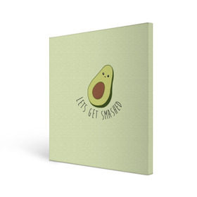 Холст квадратный с принтом Авокадо , 100% ПВХ |  | авокадо | мемы | минимализм | прикольные картинки | прикольные надписи | растение | фрукт