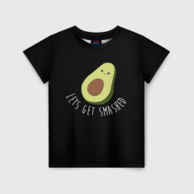 Детская футболка 3D с принтом Авокадо , 100% гипоаллергенный полиэфир | прямой крой, круглый вырез горловины, длина до линии бедер, чуть спущенное плечо, ткань немного тянется | авокадо | мемы | минимализм | прикольные картинки | прикольные надписи | растение | фрукт