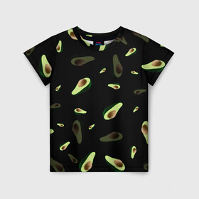 Детская футболка 3D с принтом Авокадо , 100% гипоаллергенный полиэфир | прямой крой, круглый вырез горловины, длина до линии бедер, чуть спущенное плечо, ткань немного тянется | авокадо | веган | еда блогеров | мемы | минимализм | прикольные картинки | прикольные надписи | растение | смешное авокадо | фрукт