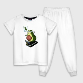 Детская пижама хлопок с принтом Авокадо , 100% хлопок |  брюки и футболка прямого кроя, без карманов, на брюках мягкая резинка на поясе и по низу штанин
 | авокадо | веган | еда блогеров | мемы | минимализм | прикольные картинки | прикольные надписи | растение | смешное авокадо | фрукт