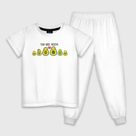 Детская пижама хлопок с принтом Авокадо , 100% хлопок |  брюки и футболка прямого кроя, без карманов, на брюках мягкая резинка на поясе и по низу штанин
 | авокадо | веган | еда блогеров | мемы | минимализм | прикольные картинки | прикольные надписи | растение | смешное авокадо | фрукт