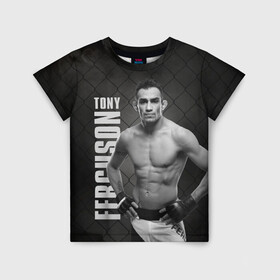 Детская футболка 3D с принтом Tony Ferguson , 100% гипоаллергенный полиэфир | прямой крой, круглый вырез горловины, длина до линии бедер, чуть спущенное плечо, ткань немного тянется | el cucuy | ferguson | mma | tony | tony ferguson | ufc | арманн | бокс | борьба | джиу джитсу | кукуй | тони | тони фергюсон | фергюсон | эль | эль кукуй | энтони