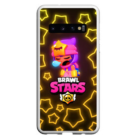 Чехол для Samsung Galaxy S10 с принтом Brawl Stars Sandy , Силикон | Область печати: задняя сторона чехла, без боковых панелей | Тематика изображения на принте: bea | bo | brawl stars | crow | dynamike | gt max | gt макс | max | mortis | sakura | sally leon | sally леон | sandy | sendy | sleepy sandy | spike | беа | бо | бравл | бравл старс | динамайк | дэррил | звёзды | кроу | леон. leon | макс | меха бо | меха 