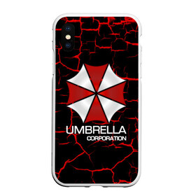 Чехол для iPhone XS Max матовый с принтом UMBRELLA CORP , Силикон | Область печати: задняя сторона чехла, без боковых панелей | biohazard | biohazard 7 | crocodile | fang | game | hand | monster | new umbrella | resident evil | resident evil 7 | umbrella | umbrella corp | umbrella corporation | zombie | обитель