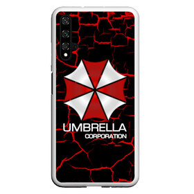 Чехол для Honor 20 с принтом UMBRELLA CORP , Силикон | Область печати: задняя сторона чехла, без боковых панелей | biohazard | biohazard 7 | crocodile | fang | game | hand | monster | new umbrella | resident evil | resident evil 7 | umbrella | umbrella corp | umbrella corporation | zombie | обитель