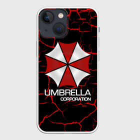 Чехол для iPhone 13 mini с принтом UMBRELLA CORP ,  |  | biohazard | biohazard 7 | crocodile | fang | game | hand | monster | new umbrella | resident evil | resident evil 7 | umbrella | umbrella corp | umbrella corporation | zombie | обитель