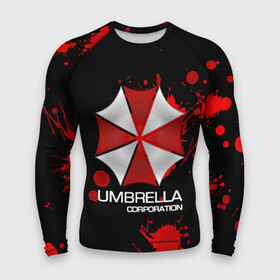 Мужской рашгард 3D с принтом UMBRELLA CORP ,  |  | biohazard | biohazard 7 | crocodile | fang | game | hand | monster | new umbrella | resident evil | resident evil 7 | umbrella | umbrella corp | umbrella corporation | zombie | обитель