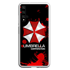 Чехол для Honor 20 с принтом UMBRELLA CORP , Силикон | Область печати: задняя сторона чехла, без боковых панелей | biohazard | biohazard 7 | crocodile | fang | game | hand | monster | new umbrella | resident evil | resident evil 7 | umbrella | umbrella corp | umbrella corporation | zombie | обитель