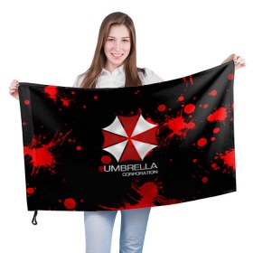 Флаг 3D с принтом UMBRELLA CORP , 100% полиэстер | плотность ткани — 95 г/м2, размер — 67 х 109 см. Принт наносится с одной стороны | biohazard | biohazard 7 | crocodile | fang | game | hand | monster | new umbrella | resident evil | resident evil 7 | umbrella | umbrella corp | umbrella corporation | zombie | обитель