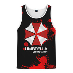 Мужская майка 3D с принтом UMBRELLA CORP , 100% полиэстер | круглая горловина, приталенный силуэт, длина до линии бедра. Пройма и горловина окантованы тонкой бейкой | biohazard | biohazard 7 | crocodile | fang | game | hand | monster | new umbrella | resident evil | resident evil 7 | umbrella | umbrella corp | umbrella corporation | zombie | обитель