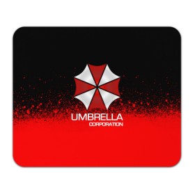 Коврик для мышки прямоугольный с принтом UMBRELLA CORP , натуральный каучук | размер 230 х 185 мм; запечатка лицевой стороны | 