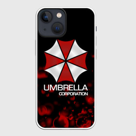 Чехол для iPhone 13 mini с принтом UMBRELLA CORP ,  |  | biohazard | biohazard 7 | crocodile | fang | game | hand | monster | new umbrella | resident evil | resident evil 7 | umbrella | umbrella corp | umbrella corporation | zombie | обитель