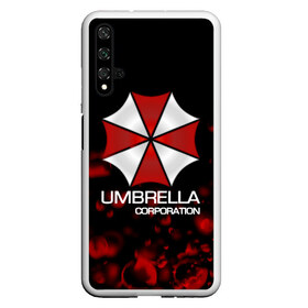 Чехол для Honor 20 с принтом UMBRELLA CORP , Силикон | Область печати: задняя сторона чехла, без боковых панелей | biohazard | biohazard 7 | crocodile | fang | game | hand | monster | new umbrella | resident evil | resident evil 7 | umbrella | umbrella corp | umbrella corporation | zombie | обитель