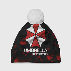 Шапка 3D c помпоном с принтом UMBRELLA CORP , 100% полиэстер | универсальный размер, печать по всей поверхности изделия | biohazard | biohazard 7 | crocodile | fang | game | hand | monster | new umbrella | resident evil | resident evil 7 | umbrella | umbrella corp | umbrella corporation | zombie | обитель