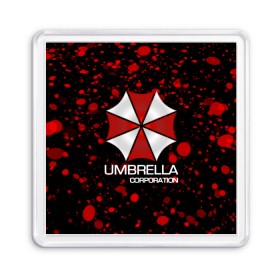 Магнит 55*55 с принтом UMBRELLA CORP , Пластик | Размер: 65*65 мм; Размер печати: 55*55 мм | biohazard | biohazard 7 | crocodile | fang | game | hand | monster | new umbrella | resident evil | resident evil 7 | umbrella | umbrella corp | umbrella corporation | zombie | обитель