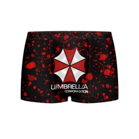 Мужские трусы 3D с принтом UMBRELLA CORP , 50% хлопок, 50% полиэстер | классическая посадка, на поясе мягкая тканевая резинка | Тематика изображения на принте: biohazard | biohazard 7 | crocodile | fang | game | hand | monster | new umbrella | resident evil | resident evil 7 | umbrella | umbrella corp | umbrella corporation | zombie | обитель